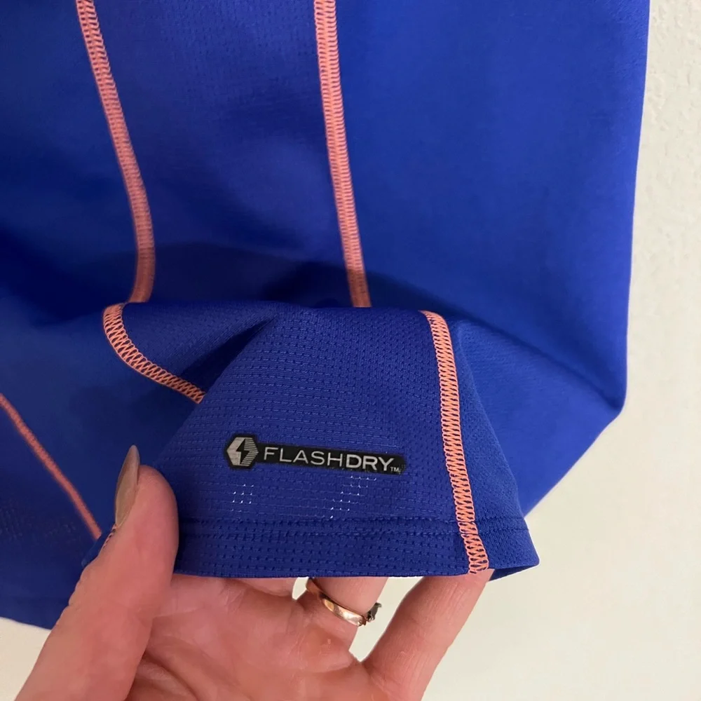 The North Face Royal Blue T-Shirt with Pink Stitching - Picture 9 of 9